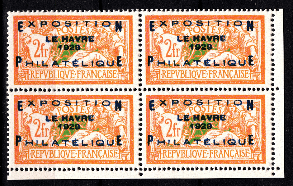 257A, émis pour l'Exposition philatélique du Havre